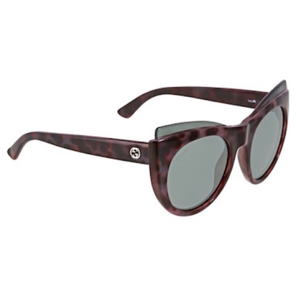 Gucci Pink Havana Cat Eye Sunglasses